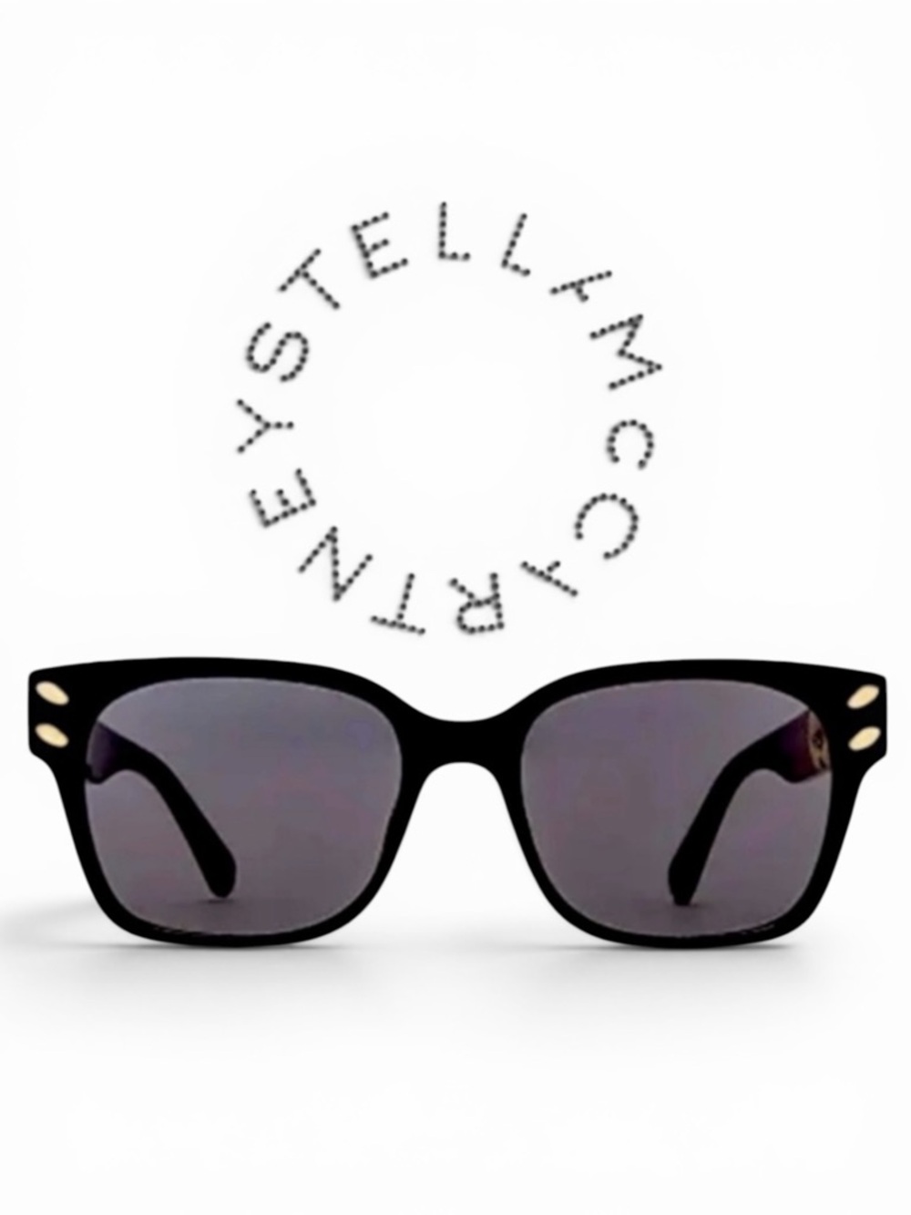 Stella McCartney Wayfarer Unisex Sunglasses Black Frames New with Tags